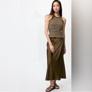 Uniqlo Satin Slip Skirt